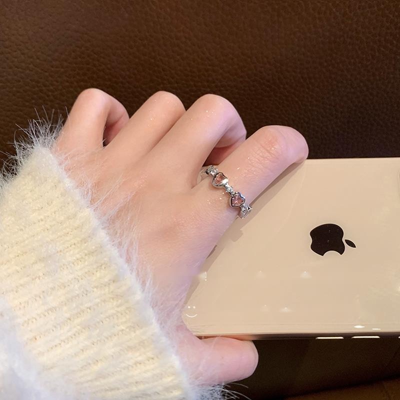 Nhẫn Hình Trái Tim Phong Cách Hàn Quốc Thời Trang Cho Nữ