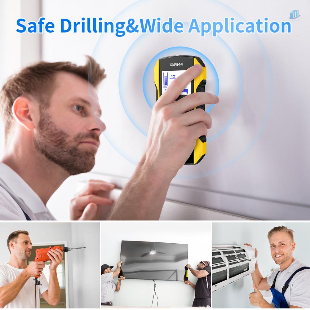 Dụng Cụ Dò Tường Thông Minh Cầm Tay Bằng Gỗ Dây Kim Loại AC