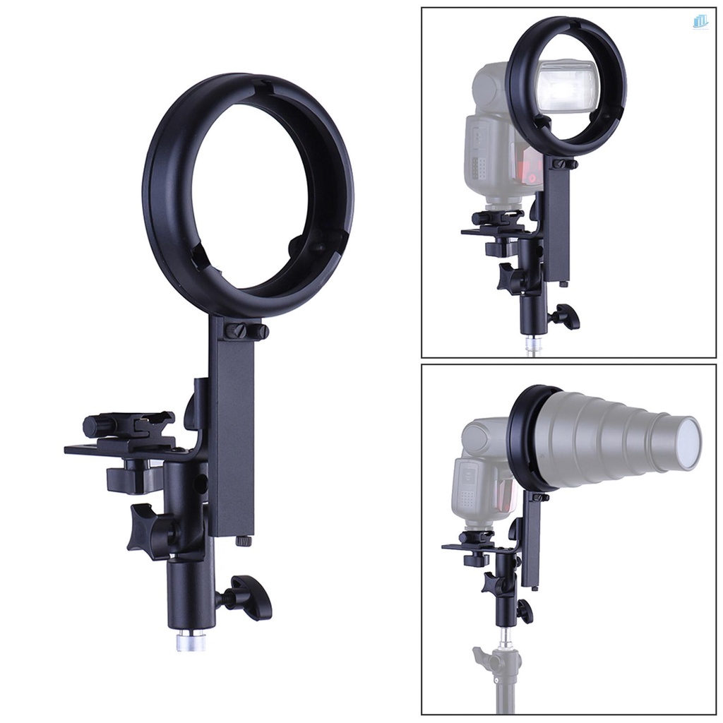 Giá Đỡ Đèn Flash Thông Minhwatchinone L-Bracket Speedlite Flash Với Bộ Chuyển Đổi Gắn Nơ Cho Hộp Đựng Mềm