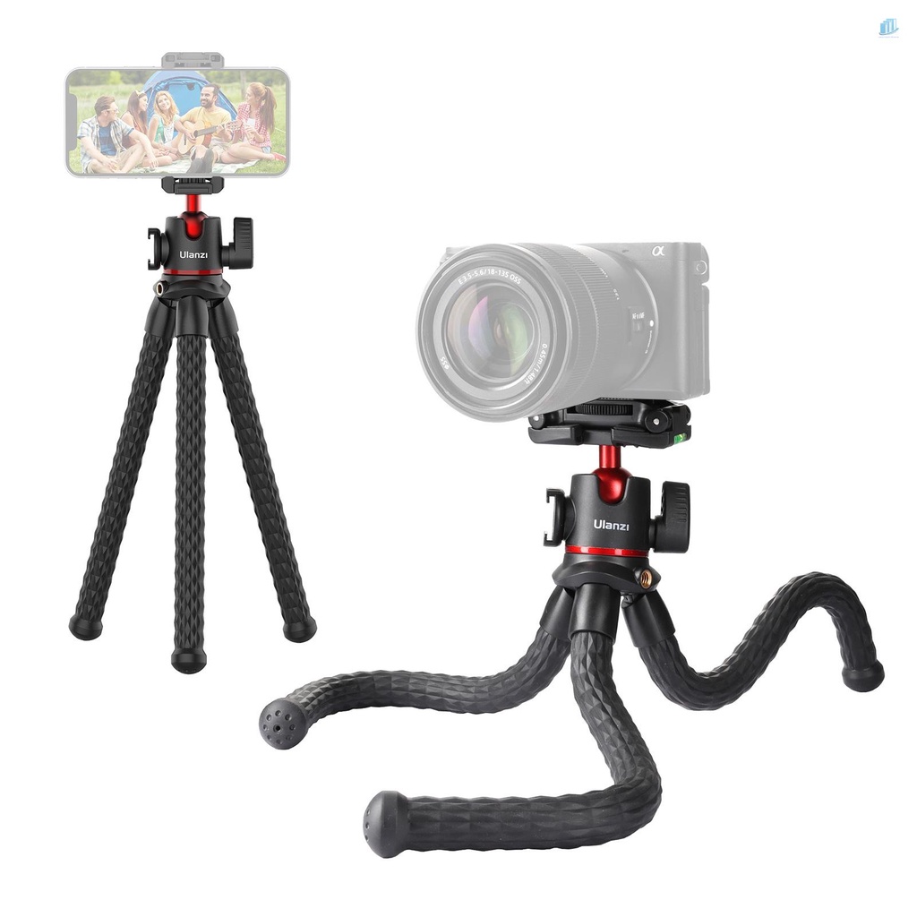 Giá Đỡ Ba Chân Bạch Tuộc Mini Ukissinone ULANZI 33 30 60° Đĩa Tháo Lắp Nhanh Đầu Bi Panoramic Max. Phụ Kiện Chịu Lực Chuyên Dụng Cho Xe Đạp Smar 2 2KG