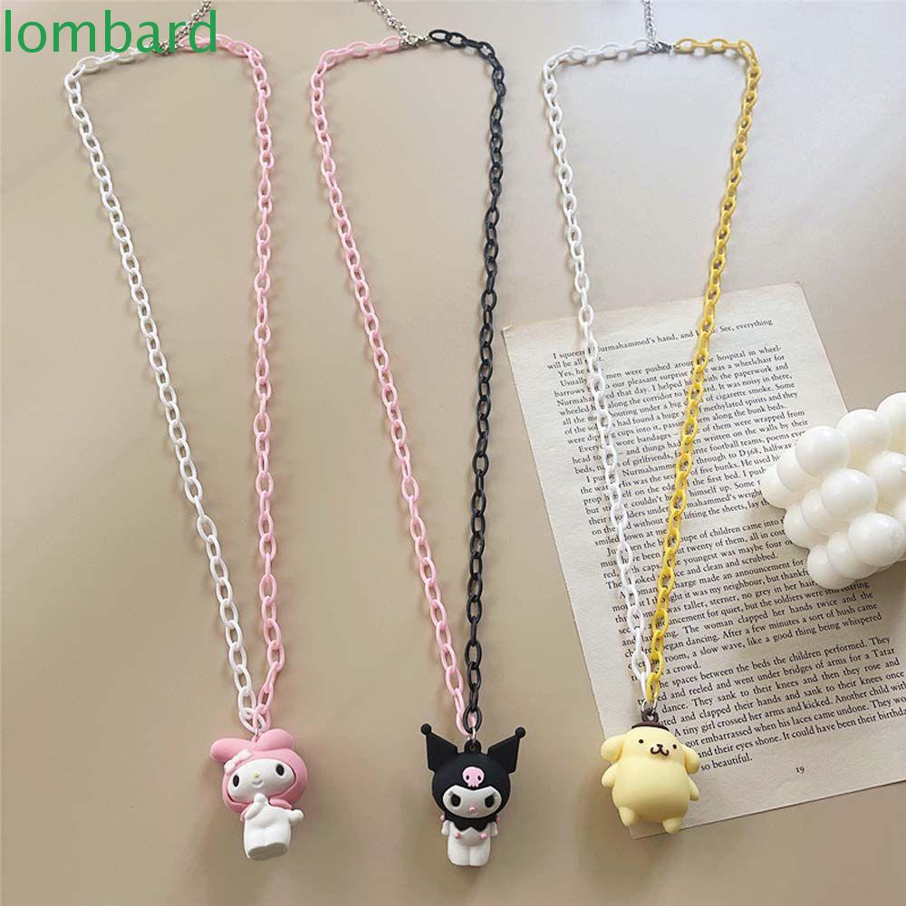 Vòng Cổ Choker Bằng Resin Acrylic Mặt Hình Cún Hoạt Hình Melody Ngọt Ngào Đơn Giản Cho Nữ