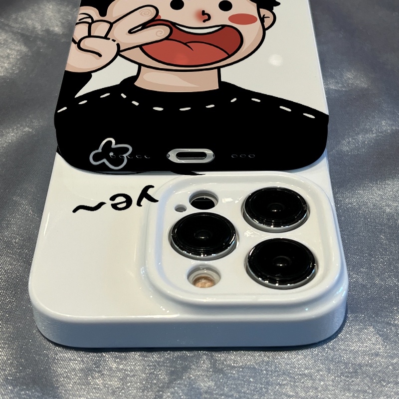 Ốp Điện Thoại Cứng Họa Tiết Happy Boy Độc Đáo Dễ Thương Cho iPhone14 xr12 promax813 / 11x / 14