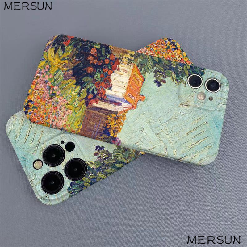 Ốp Điện Thoại Cứng Họa Tiết Tranh Sơn Dầu Van Gogh Độc Đáo Thời Trang Cho Iphone13 max14pro / XR 12iphone11