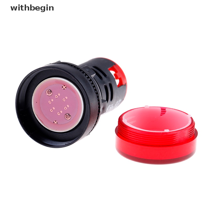 1 Đèn LED Cảnh Báo Tín Hiệu AC / DC 22mm 12V Thiết Kế Chất Lượng Cao