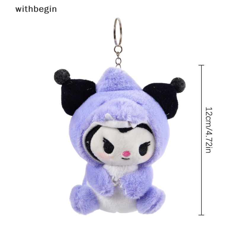 Móc Chìa Khóa Dạng Thú Nhồi Bông Họa Tiết Hoạt Hình Melody Kuromi Purin Dễ Thương