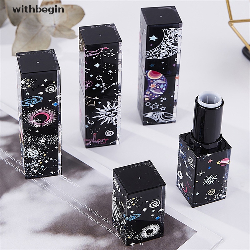 1 Ống Rỗng Đựng Son Dưỡng Môi Diy Họa Tiết Ngôi Sao 3D