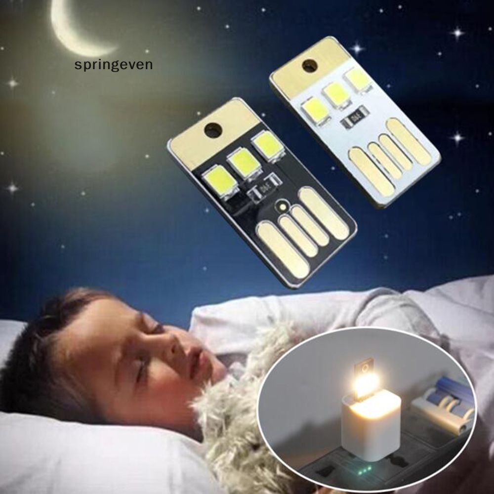 Set 2 Thẻ Đèn LED USB Đa Năng Có Móc Khóa Sử Dụng Khi Đi Cắm Trại Ngoài Trời