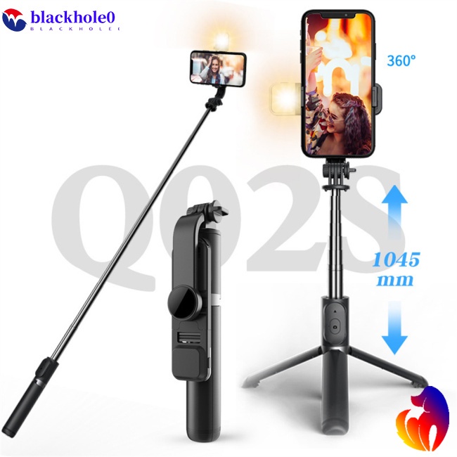 Gậy Chụp Ảnh Tự Sướng Bluetooth Không Dây BH Q02s Có Thể Gập Lại Kèm Remote Điều Khiển