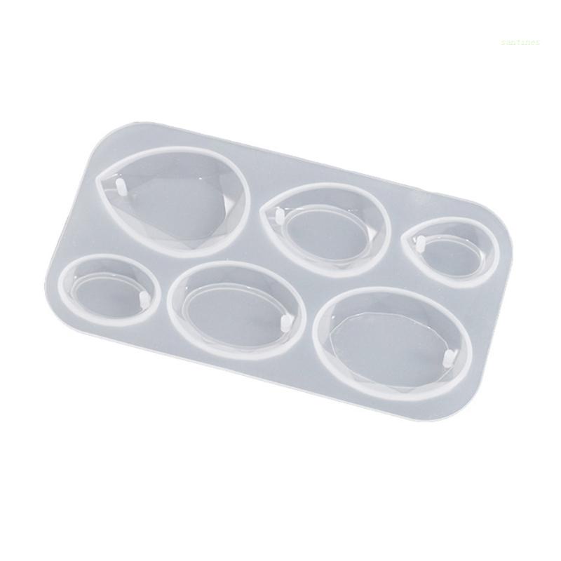 Khuôn Silicone Làm Mặt Dây Chuyền DIY Có Lỗ Treo Tiện Lợi
