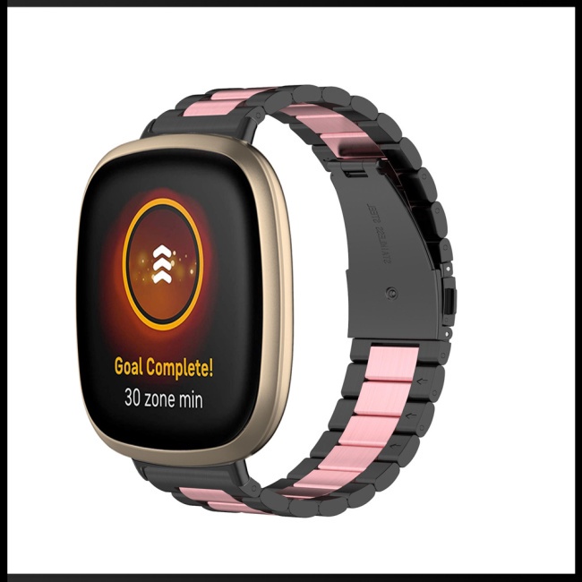 Dây Đeo Inox Cho Đồng Hồ Thông Minh Fitbit Versa4 Versa3 Sense2