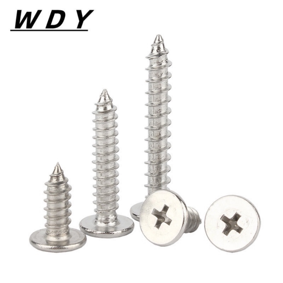 Vít Đầu Dẹt SUS304 Tự Dính Chuyên Dụng M3 / M4 / M5 / M6