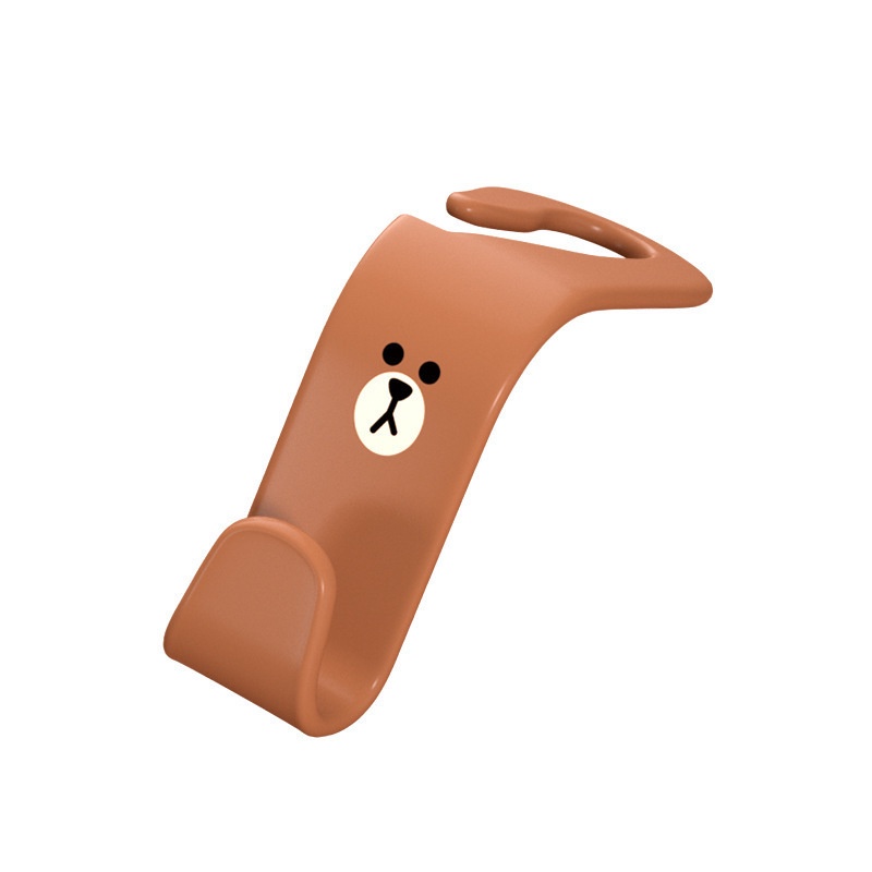 Móc Treo Đồ Đa Năng Hình Gấu Nâu Hoạt Hình Gắn Sau Ghế Xe Hơi