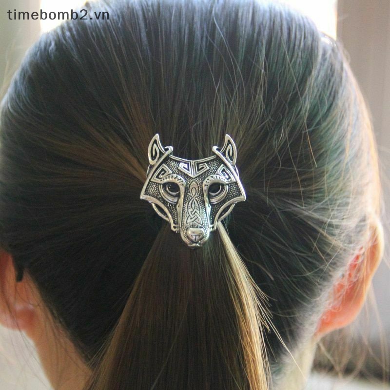 {Timebomb} Dây Buộc Tóc Co Giãn Phong Cách Bộ Lạc Bắc Vikings Thời Trang Cho Nữ