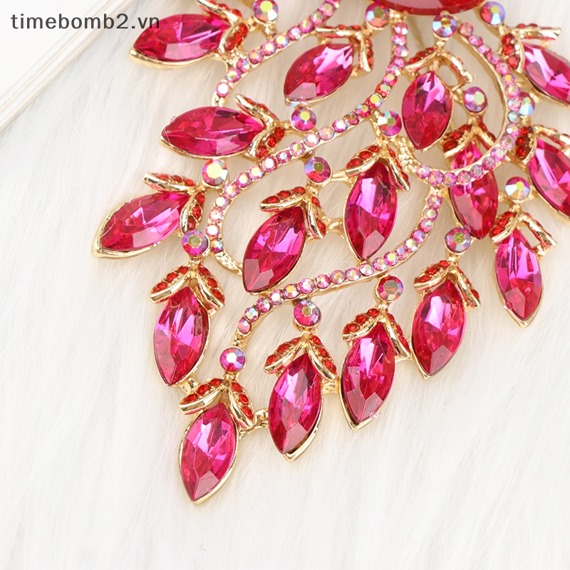 Ghim Cài Áo Hình Chim Công Đính Đá Thời Trang Cho Nữ