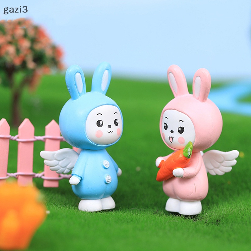 1 Thỏ Nhựa Dễ Thương Dùng Trang Trí Tiểu Cảnh / Vườn