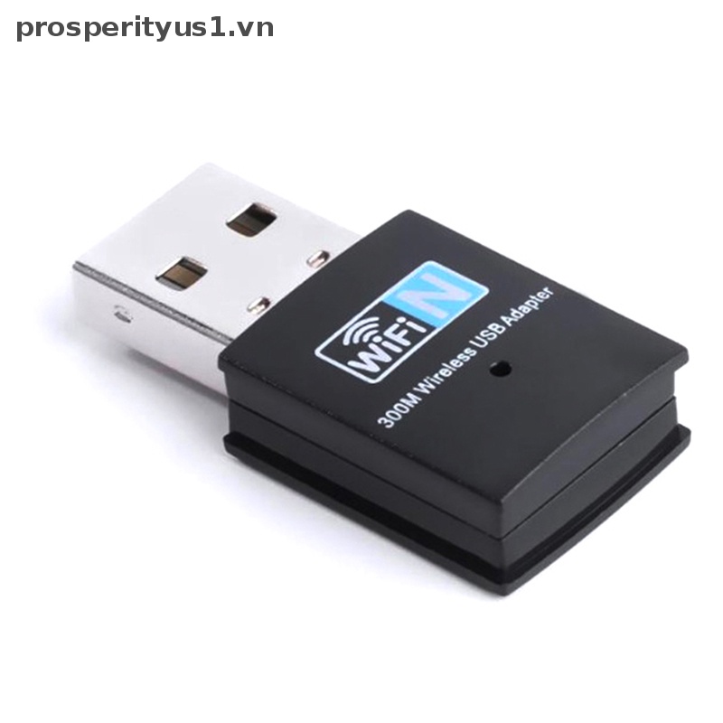 Ăng Ten Thu Sóng WiFi Mini Hai Băng Tần Kép USB 2.0 300M 2.4GHz RTL8192 802.11b / n / g Cho Máy Tính / Laptop