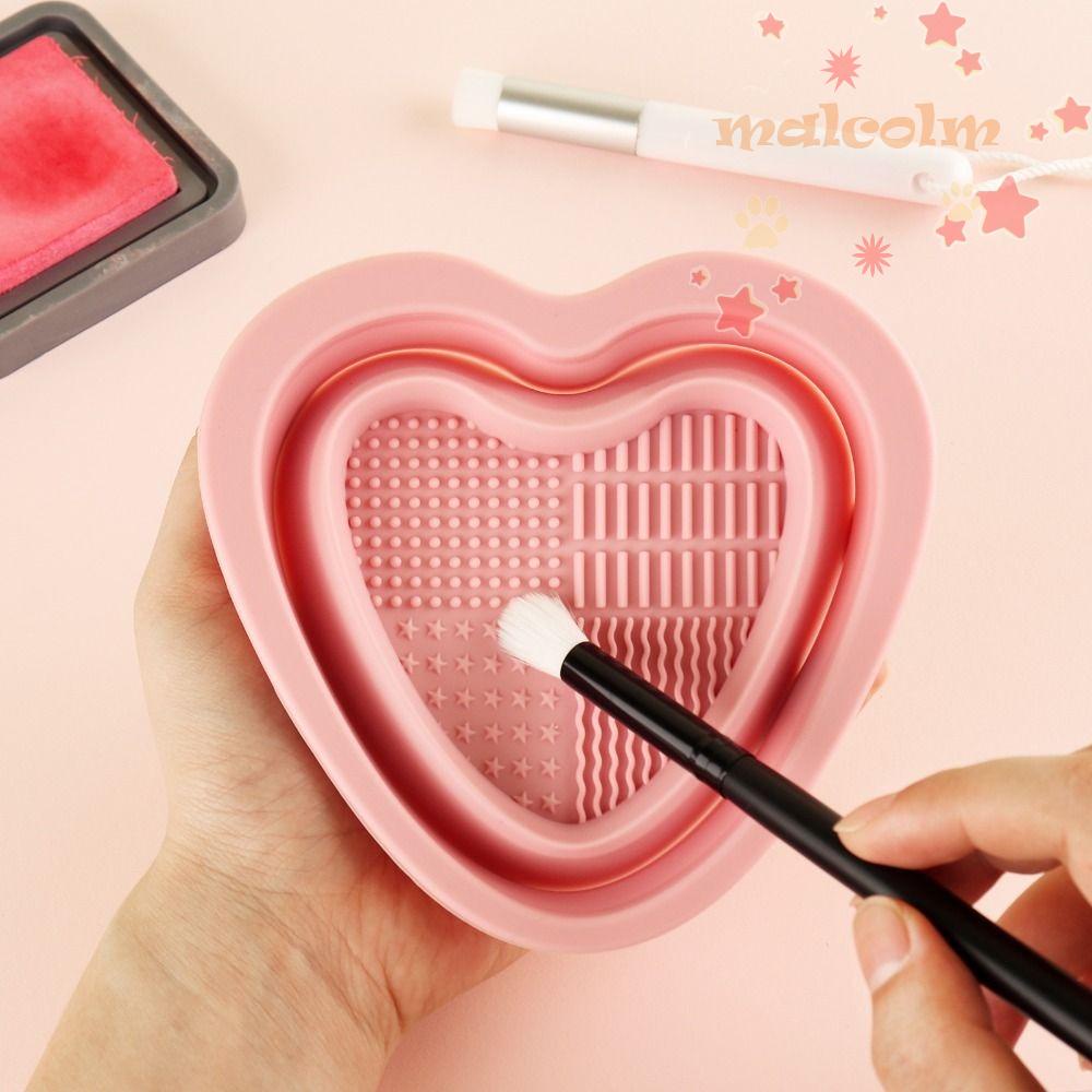 Cọ Trang Điểm MALCOLM Cầm Tay Bằng Silicon Mềm Có Thể Gập Lại Tiện Dụng