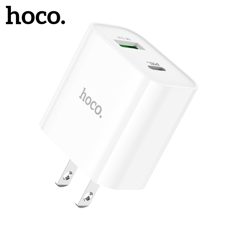 Củ Sạc Nhanh Hoco C80 Pus USB C 20W QC 3.0 PD3.0 12 12 Pro 12 Pro Max 14 Galaxy S10 S9 OPPO VIVO Huawei