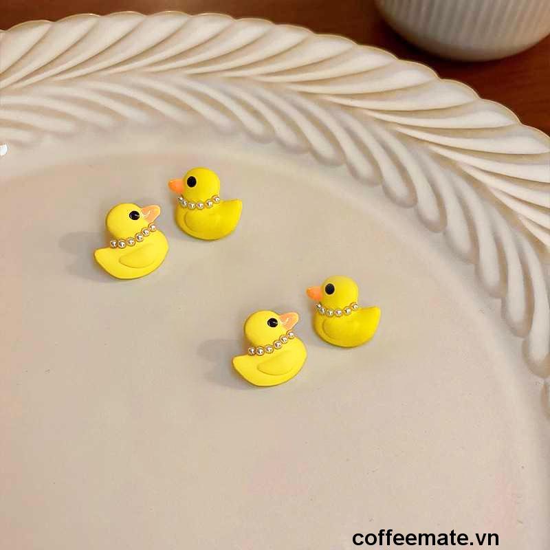 ⚡Bông Tai Mạ Bạc 925 Hình Con vịt Phong Cách Hàn Quốc Cho Nữ