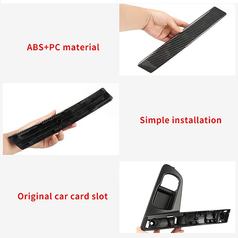 Ô tô Tay nắm cửa bên trong bằng sợi Carbon Cơ sở Tay nắm cửa bên trong Trang trí cho Nissan Qashqai J10 2007-2015