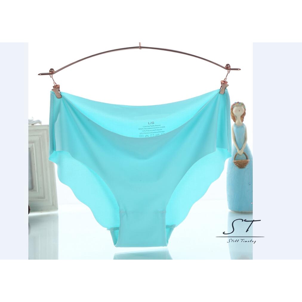 Quần Lót CY03 Chất Lụa Mềm Mại Lưng Thấp Màu Trơn Không Đường May Phong Cách Hipster Quyến Rũ Cho Nữ