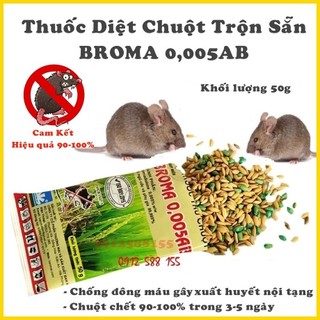 Thuốc diệt chuột sinh học dạng lúa broma 0.005ab - gói 50g