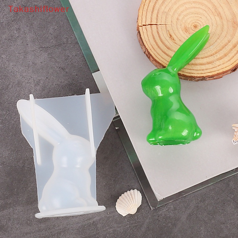 Khuôn Silicone Hình Thỏ 3D Làm Đồ Thủ Công DIY
