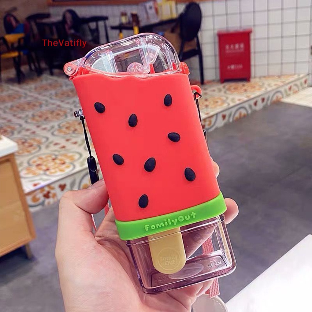 [Thevalifly] Bình Đựng Kem Bằng Nhựa PP Cách Nhiệt Chống Rò Rỉ Dễ Thương Dành Cho Trẻ Em Đi Du Lịch Ngoài Trời