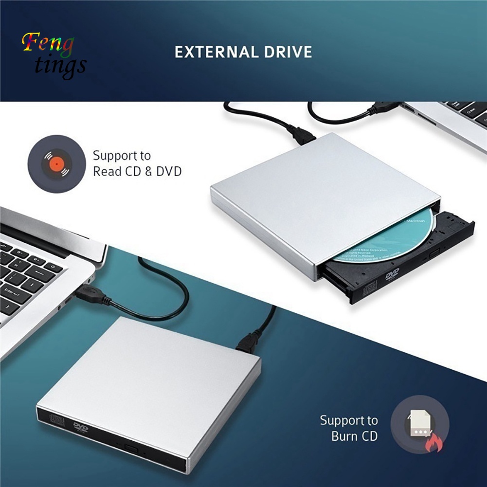 Ổ Đĩa DVD Kết Nối USB 2.0 Cho Máy Tính