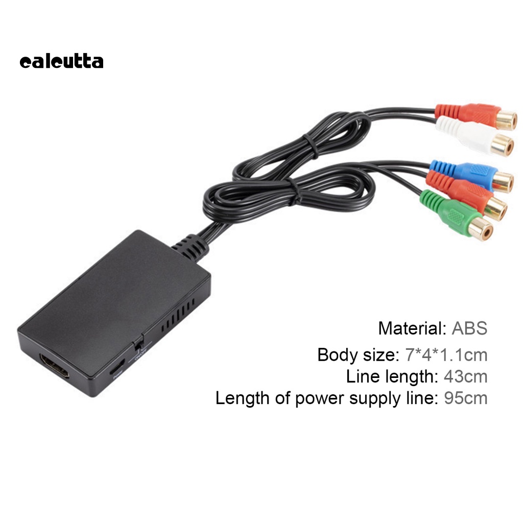 Bộ Chuyển Đổi HDMI Sang YPBPR Màu Đen Di Động Nhanh Chóng Không Phân Hủy Được
