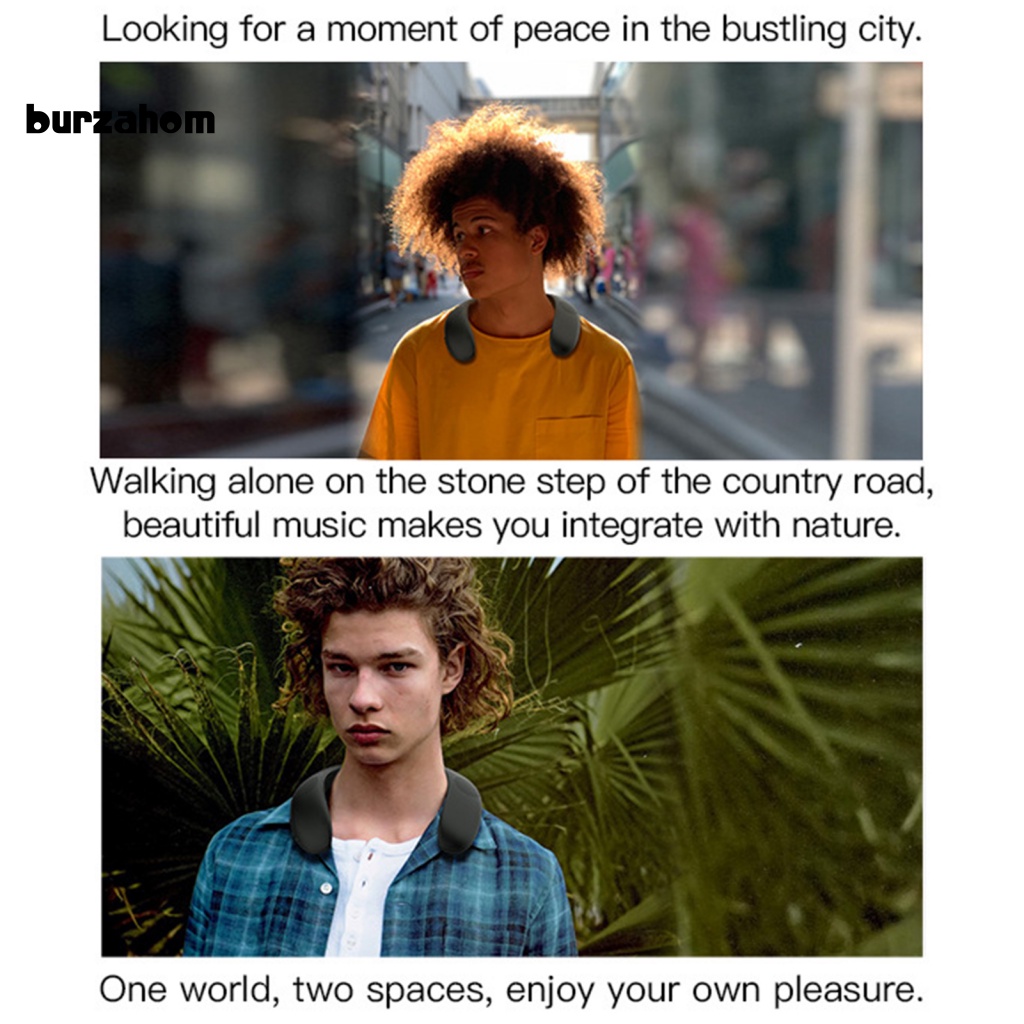 Loa Đeo Cổ Bluetooth Không Dây IPX5 Âm Thanh Bass Mạnh Mẽ Chống Nước Có Thể Thay Đổi Được IPX5