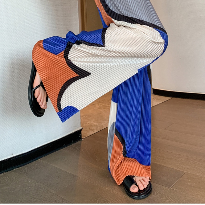 Quần Ống Rộng Lưng Cao Thời Trang Mùa Hè Cho Nữ