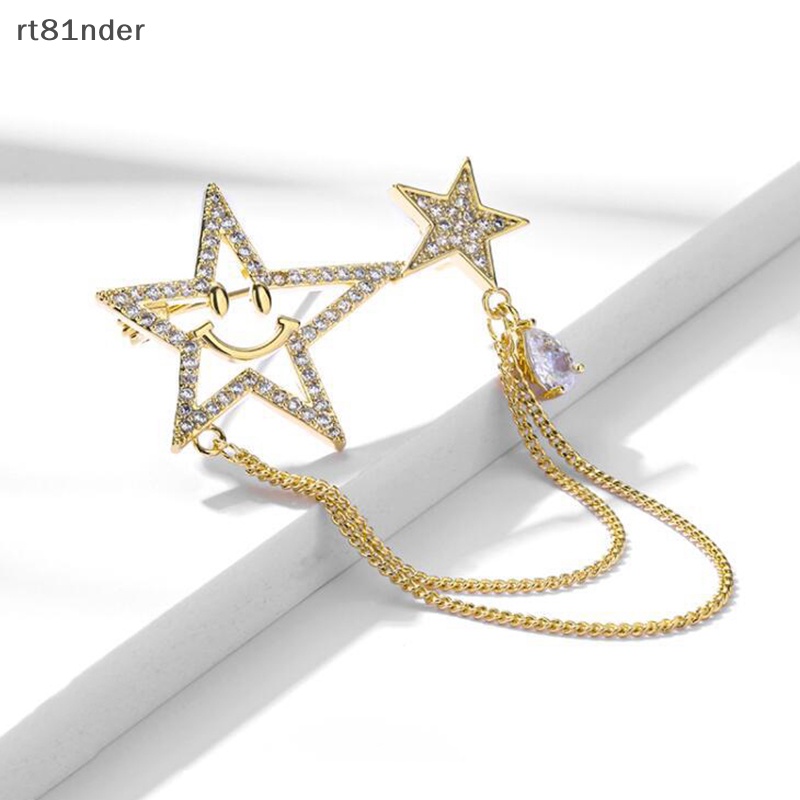 Ghim Cài Áo Đính Đá Phối Tua Rua Phong Cách Hijab Thời Trang