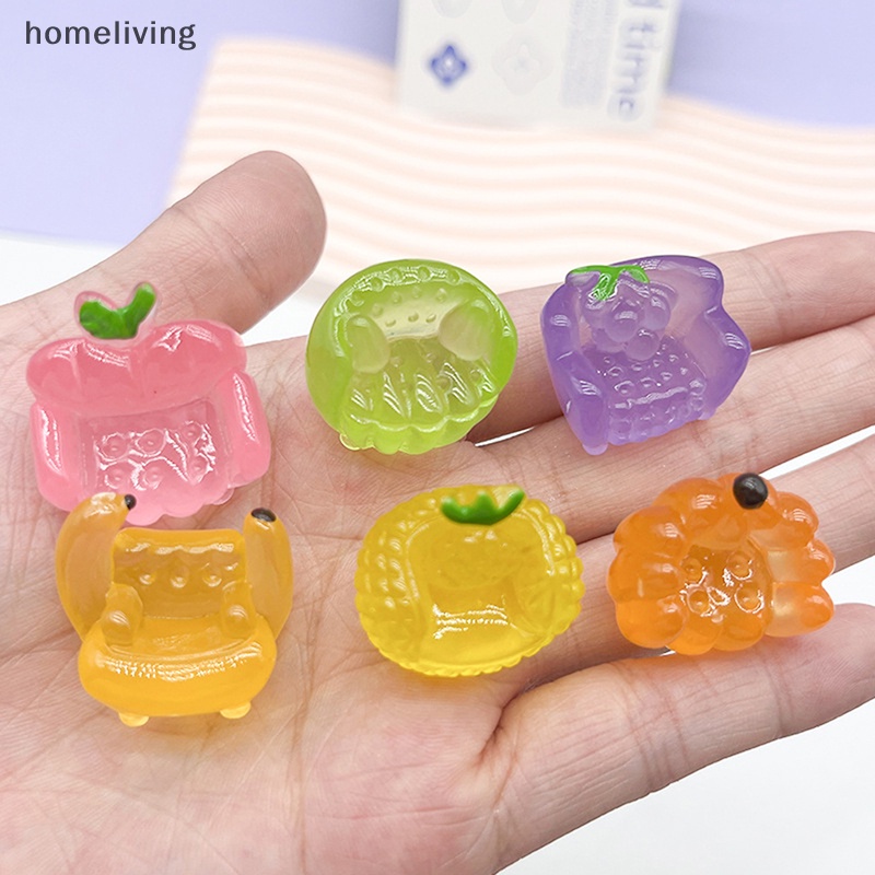 Bộ 2 Đồ trang trí Trái Cây Mini Phát Quang Dễ Thương Dùng Trang Trí DIY