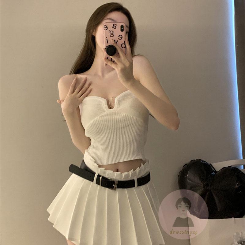 Áo Ống Mùa Hè Màu Sắc Đơn Giản Cho Nữ