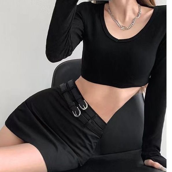 Chân váy Chân Váy Bò váy nữ Chân Váy Chữ A set váy 2023 New Style MA1003