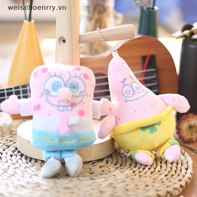 Móc Khóa Hình Spongebob Nhồi Bông Mềm Mại Đáng Yêu