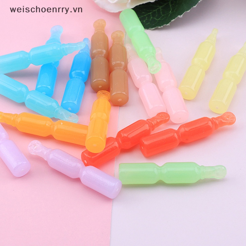 Set 2 Mô Hình Que Kem Dạ Quang Mini Bằng Nhựa Resin Trang Trí Nhà Búp Bê