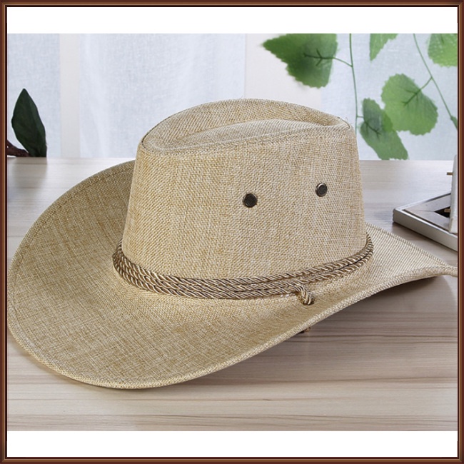 Mũ Cao Bồi Vành Rộng Thời Trang Mùa Hè Dành Cho Nam Giới