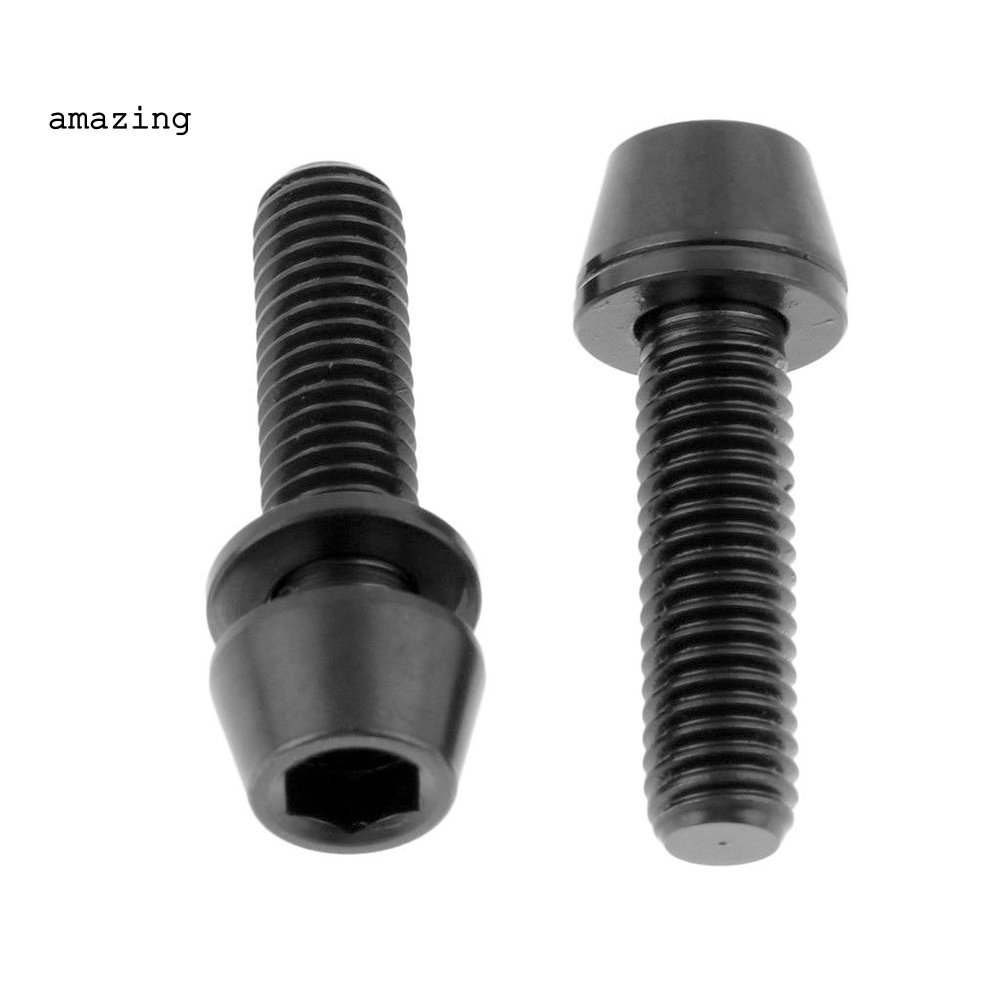 Bộ 2 Ốc Vít Bằng Hợp Kim Titan Kèm Vòng Đệm Chuyên Dụng Cho Xe Đạp Leo Núi