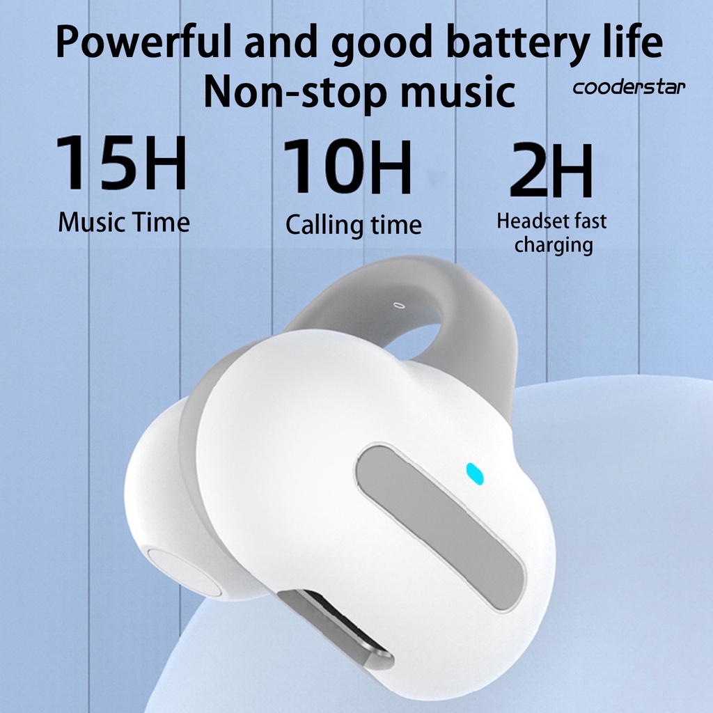 (COOD) Tai Nghe Thể Thao M-S8 Kẹp Tai Cảm Ứng Xương Chống Nước Bluetooth 5.3 HiFi Âm Thanh Sống Động Dùng Tại Nhà