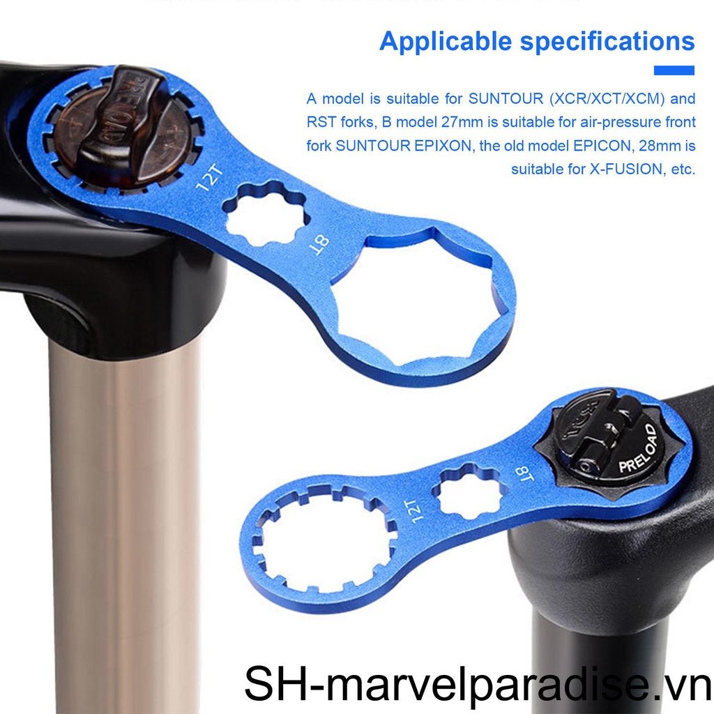 Cờ Lê Tháo Phuộc Trước Bằng Hợp Kim Nhôm Cho SUNTOUR XCM / XCR / XCT / RST B Red