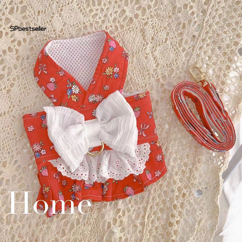 1 Bộ Áo Vest Và Dây Đeo Bằng Polyester Thoáng Khí Họa Tiết Độc Đáo Dùng Làm Đạo Cụ Chụp Ảnh Cho Thú Cưng