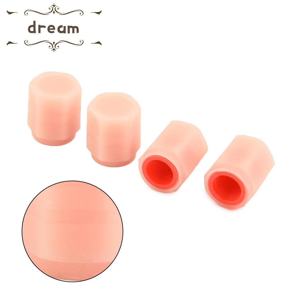 【DREAMLIFE】4/8/16X Universal-Fluorescent Car Tire Valve Auto Tyre Valves Red General Tools