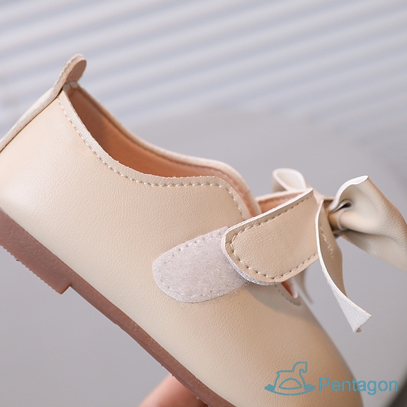 Giày Búp Bê Da Đế Mềm Chống Trượt Phong Cách Công Chúa Cho Bé Gái