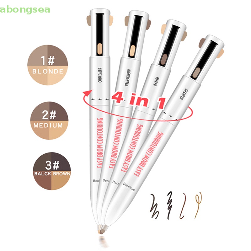 Bút Kẻ Lông Mày 4 Trong 1 Chống Nước Và Mồ Hôi 4 Màu Sắc Chọn Lựa