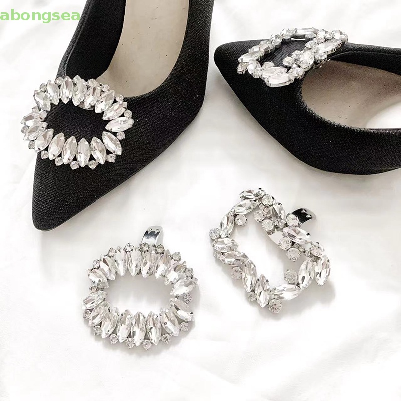 1 Khóa Kẹp Hình Hoa Đính Đá Trang Trí Giày Cao Gót Cho Cô Dâu