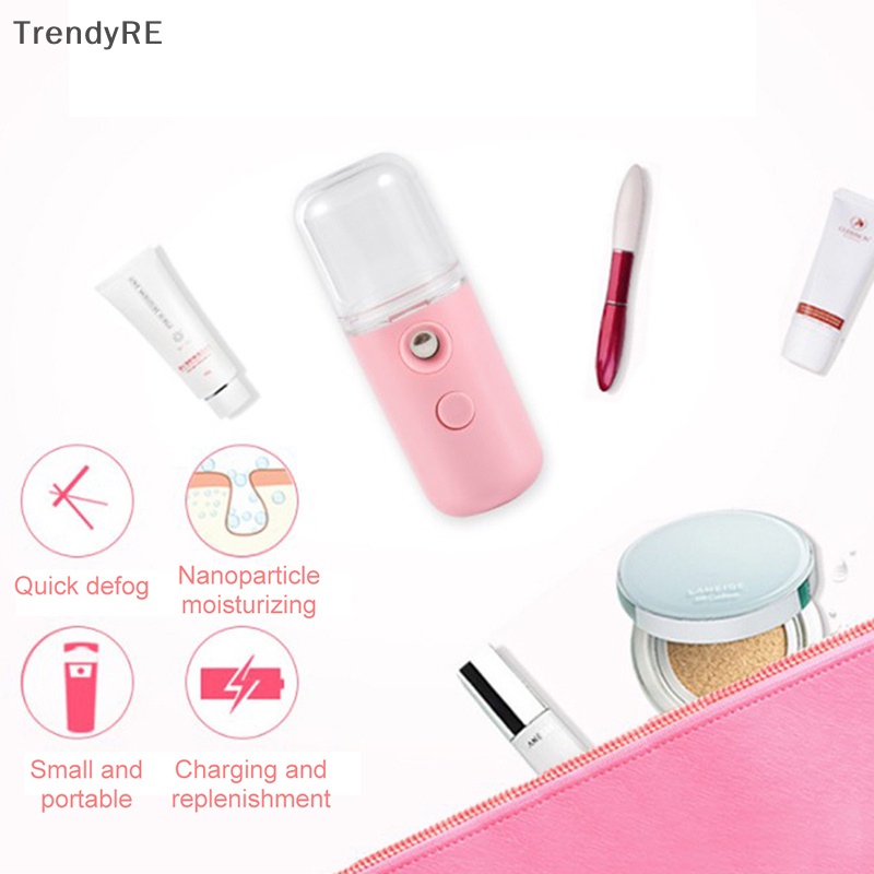 Máy Phun Sương Tạo Độ Ẩm Không Khí Bằng Sóng Siêu Âm Có Thể Sạc Lại Qua Cổng USB