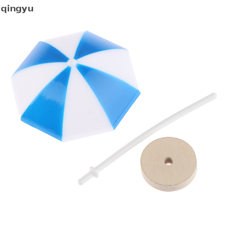 Qingyu Phụ Kiện Dù Che Nắng Mini 3 Màu Thời Trang Trang Trí Phong Cảnh Bãi Biển