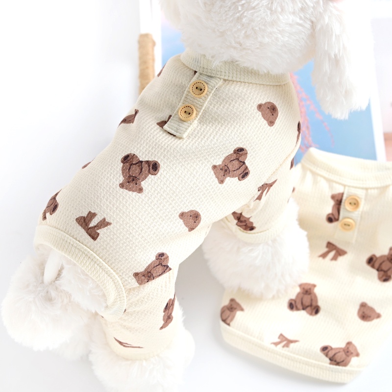 Áo Mặc Ngủ Bốn Ống Chống Bụi Dành Cho Thú Cưng